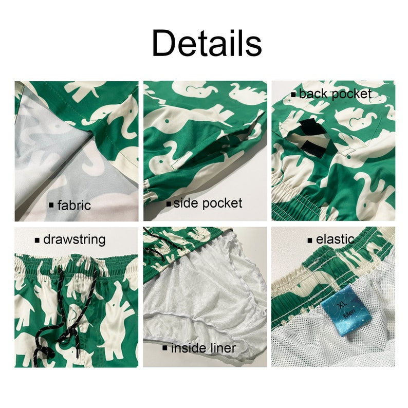 Custom Face Hawaiian Swim Trunks & Dog Bandana: Personalized Beach Shorts image 20