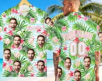 Custom Baseball Hawaiian Shirt: Personalized Team Name & Number