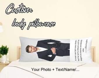 double sided custom body pillow