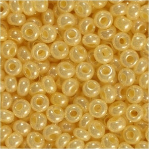 Preciosa Seed Beads 10/0 Round Rocailles 47112 opaque beige 10gram, 50gram, 1/2 Kilo #90090 Bead embroidery beads