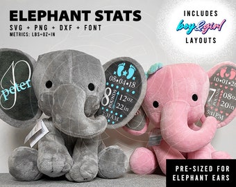 Download Birth Stats Svg Etsy