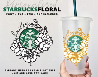 Lv Starbucks Svg Etsy