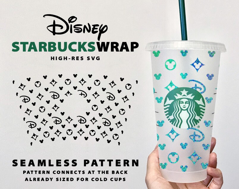 Disney Starbucks Wrap | Presized for Cold Cup | Custom Gift | Digital…