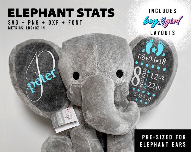 Free Free 58 Elephant Ear Birth Stats Svg Free SVG PNG EPS DXF File