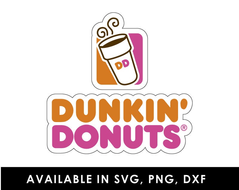 Personalised Dunkin' Donuts Logo Svg Png Dxf Font Etsy