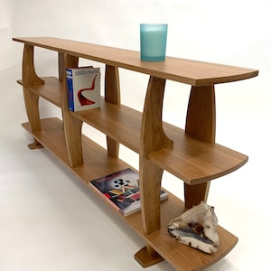 Mid-Century-Inspired Floe Bookcase in Hardwood