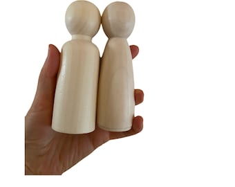 Bulk Pack of 25 of the No 1 Large Angel Peg Doll Unfinished