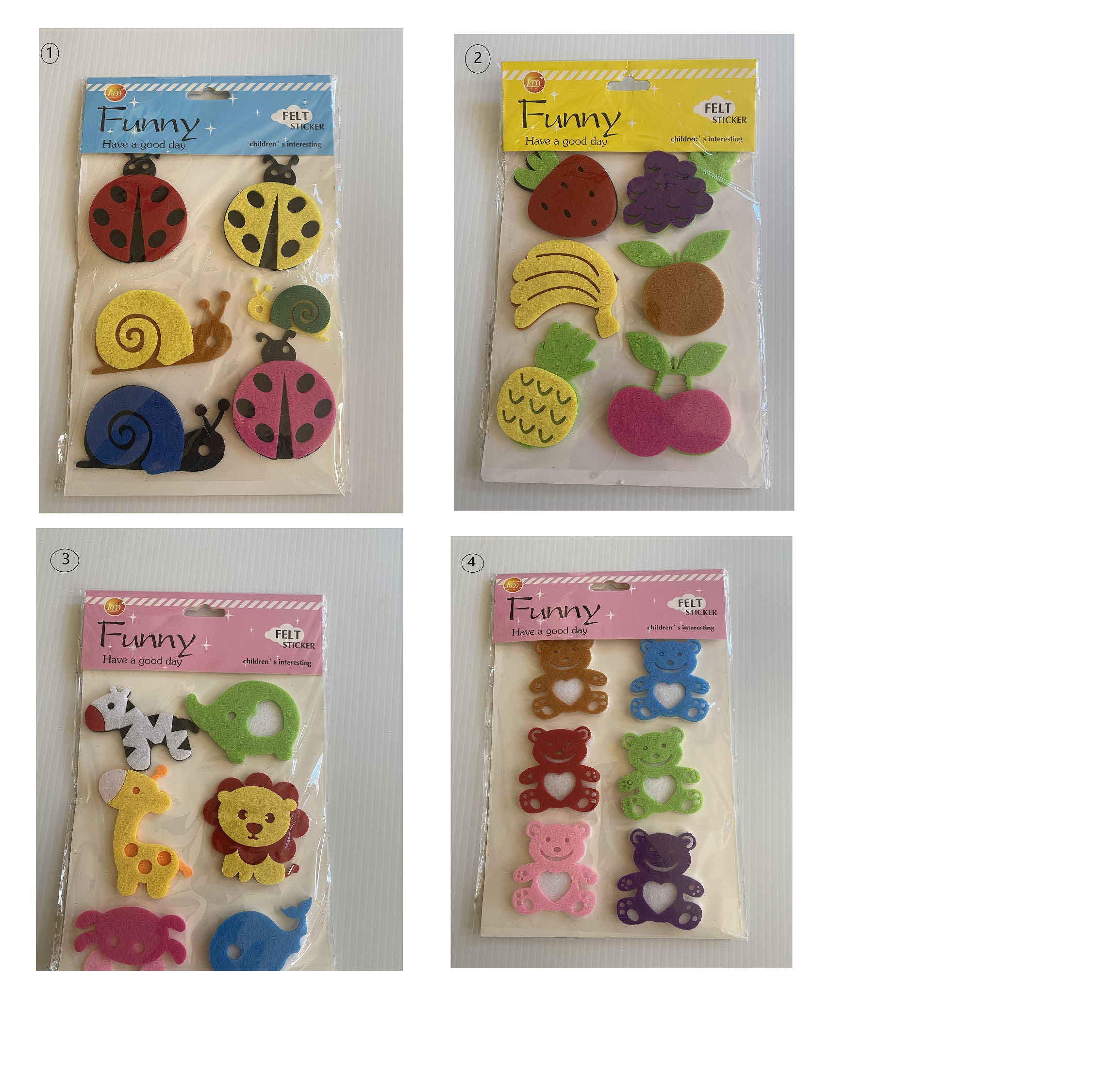 Craft Felt Stickers in Assorted Shapes - China Felt Scrapbooking Stickers  and Craft Felt Sticker price