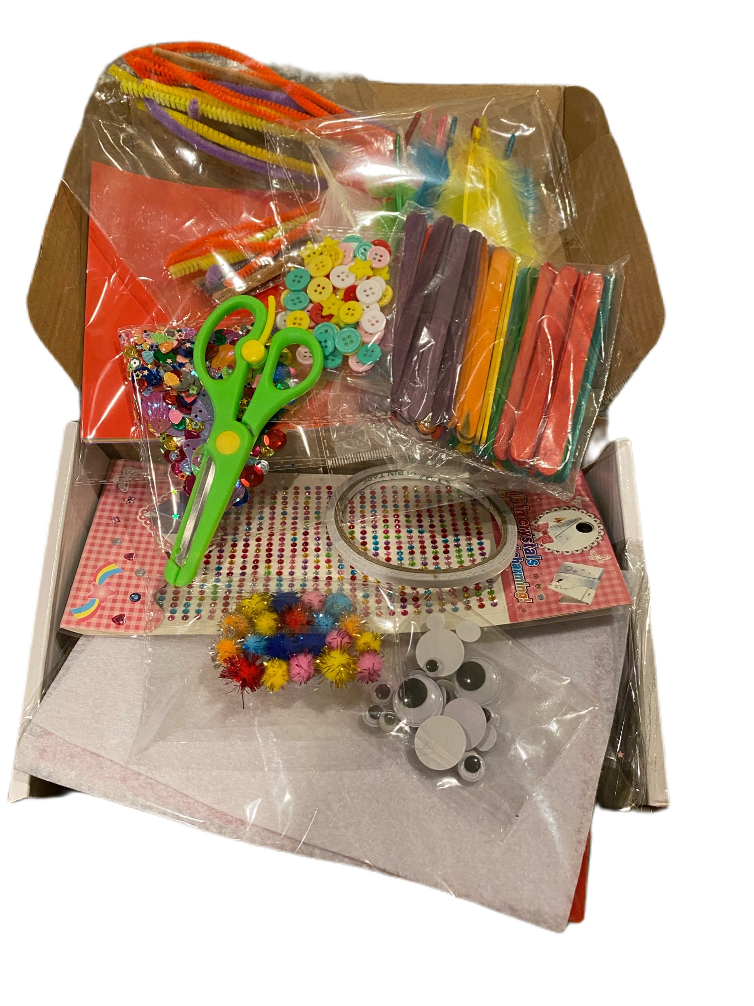 Arts And Crafts Supplies Pack Kids Set Lot Bundle Feather Pipe Eyes Pom  Stick - Beading & Jewelry Making Kits - Tampa, Florida, Facebook  Marketplace