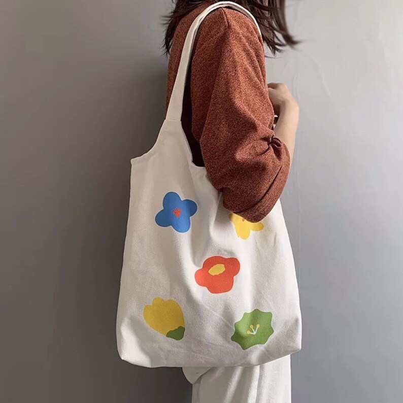 Canvas tote bag with zipper cotton bag for women women tote bag durable fashionable bag with pocket reusable teacher tote bag