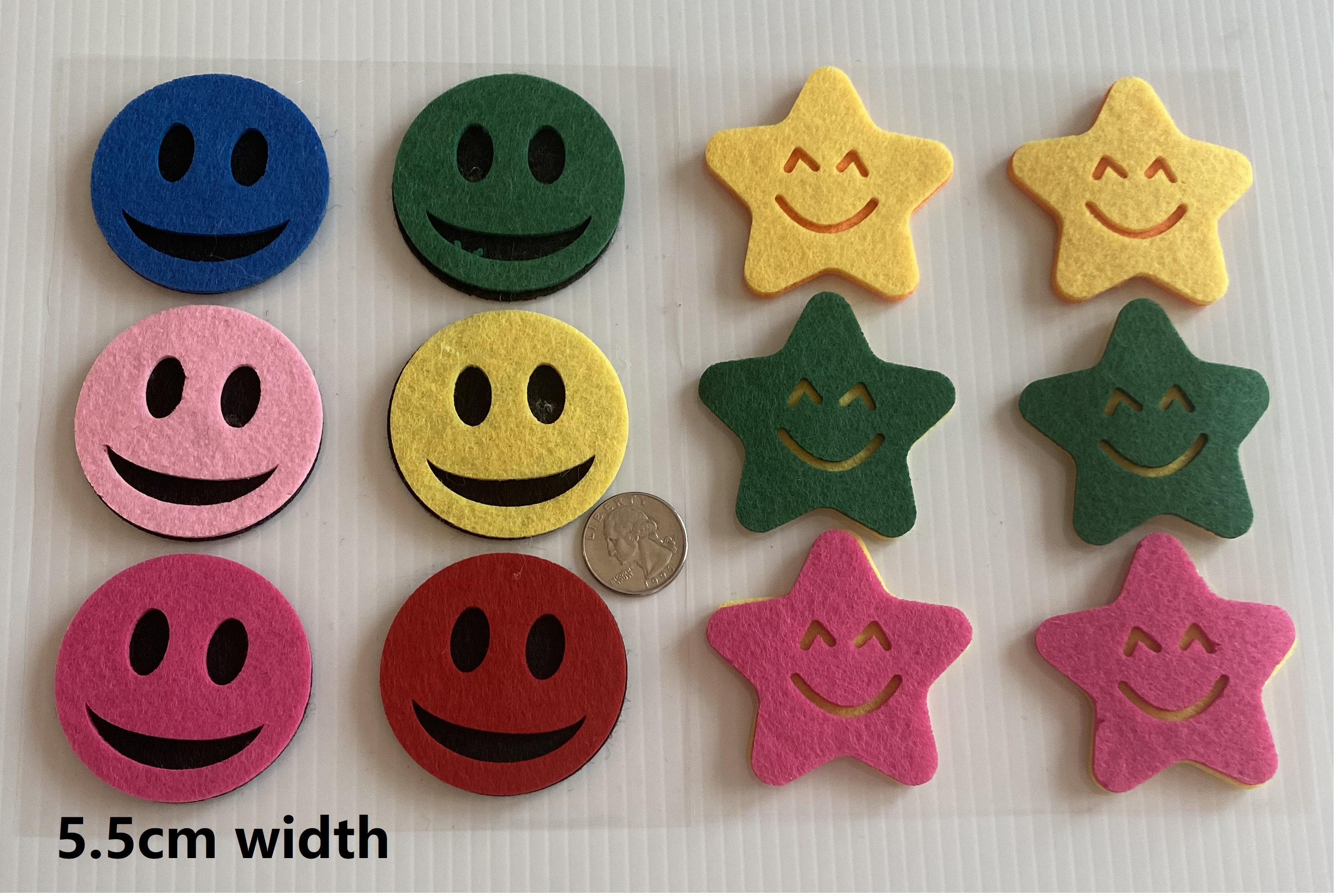 Felt sticker adhesive sticker felt star felt animal felt Etsy