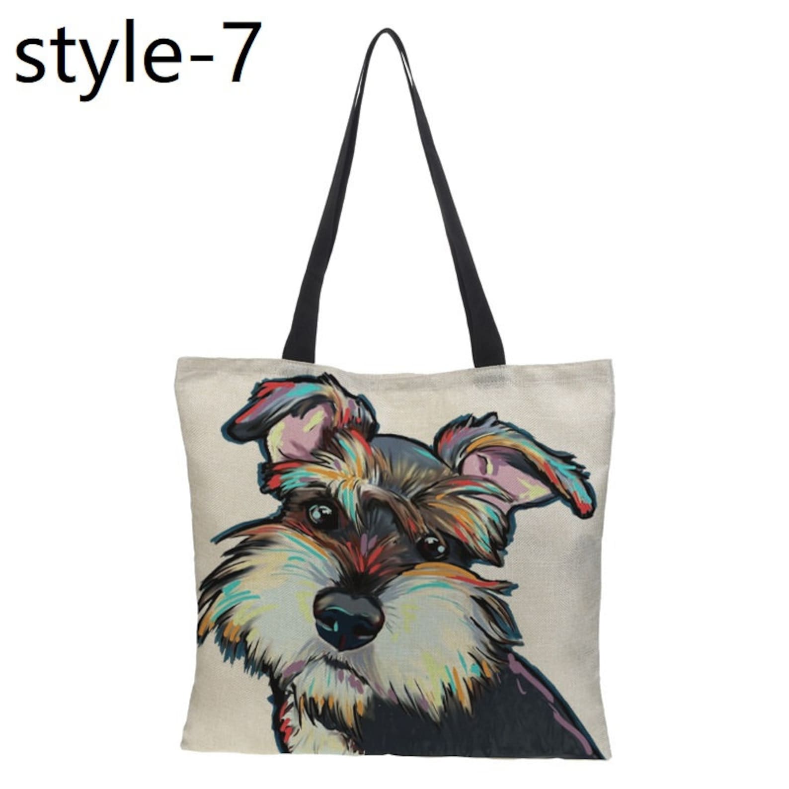 Canvas Tote Bag Dog Lover Gift Doggy Bag Dog lover Tote Etsy