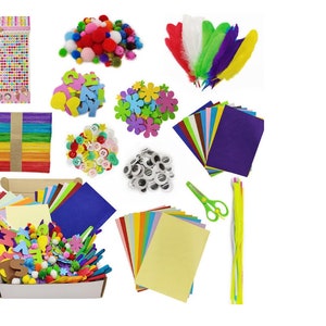 Kids Craft Kit, Craft Box for Girls and Boys, DIY craft kit for kids, Girl and Boy Craft Busy Box, Perfect Gift for Kids, birthday gift