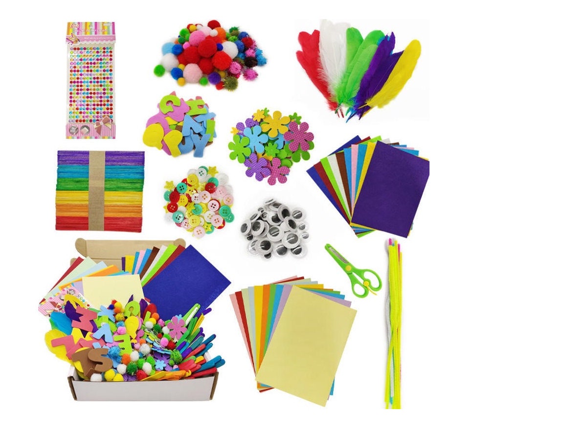 1000pcs DIY Kids Craft Supplies Art Project Colorful Felt - Etsy