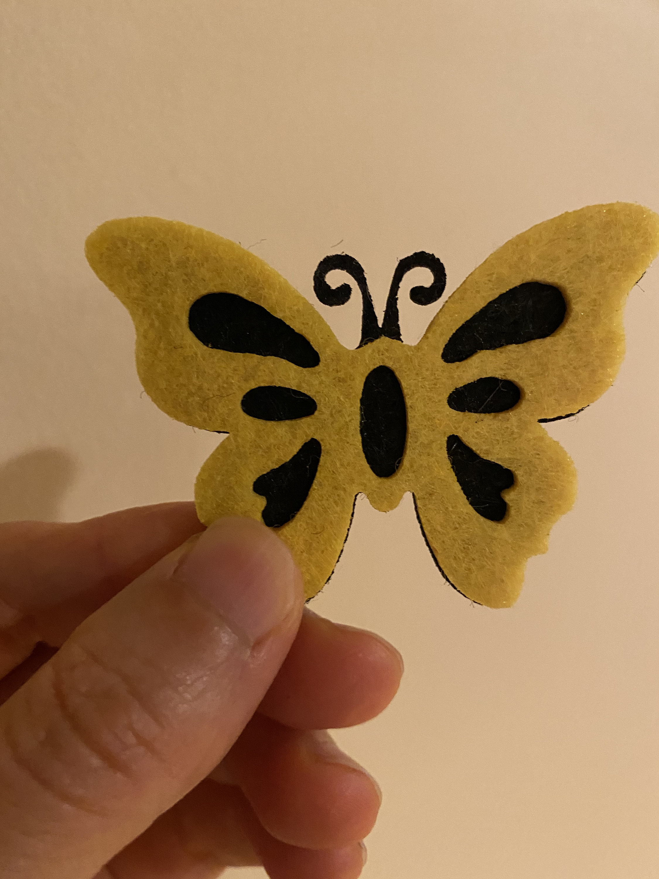 6 Butterfly Sticker Felt Sticker Sticker Multiple colors Etsy