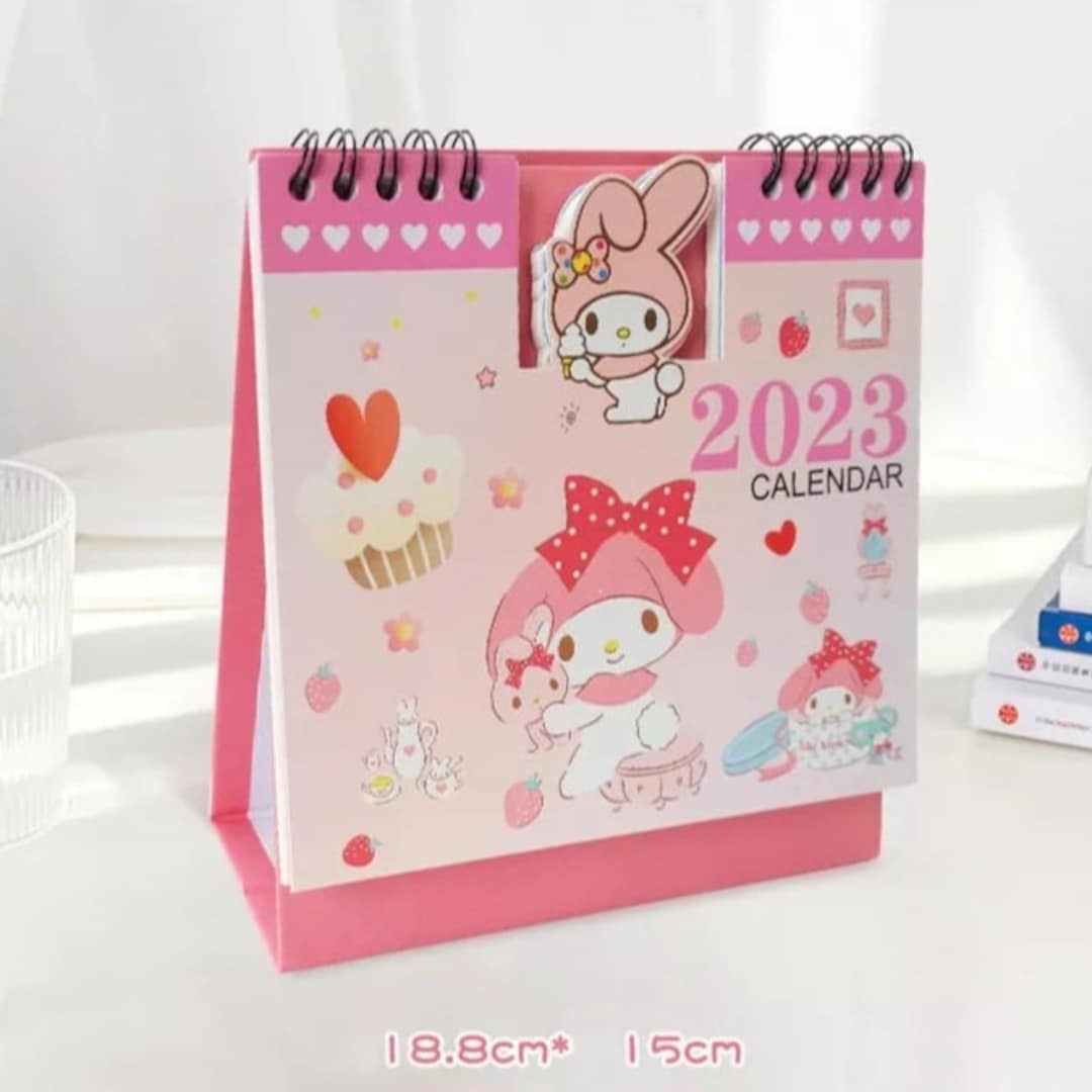 Sanrio Calendar Desk My Melody Calendar Sanrio Appointment Etsy