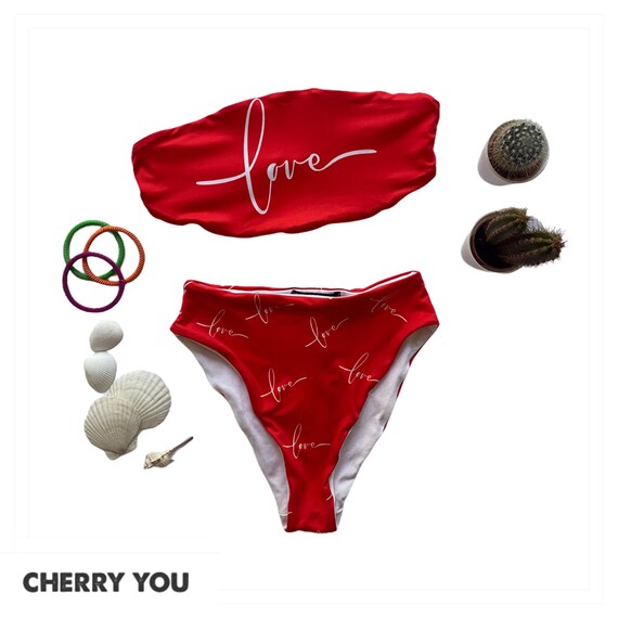 designer print bikini