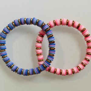 Color Bracelet, Custom Bead Bracelet, Heishi Bracelet, Gifts