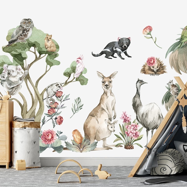 Australian Native Nursery Decal Etsy