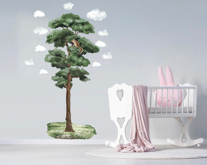 Photo inspiration: Picture Idea: Whimsical Tree With Squirrel Wall Decal