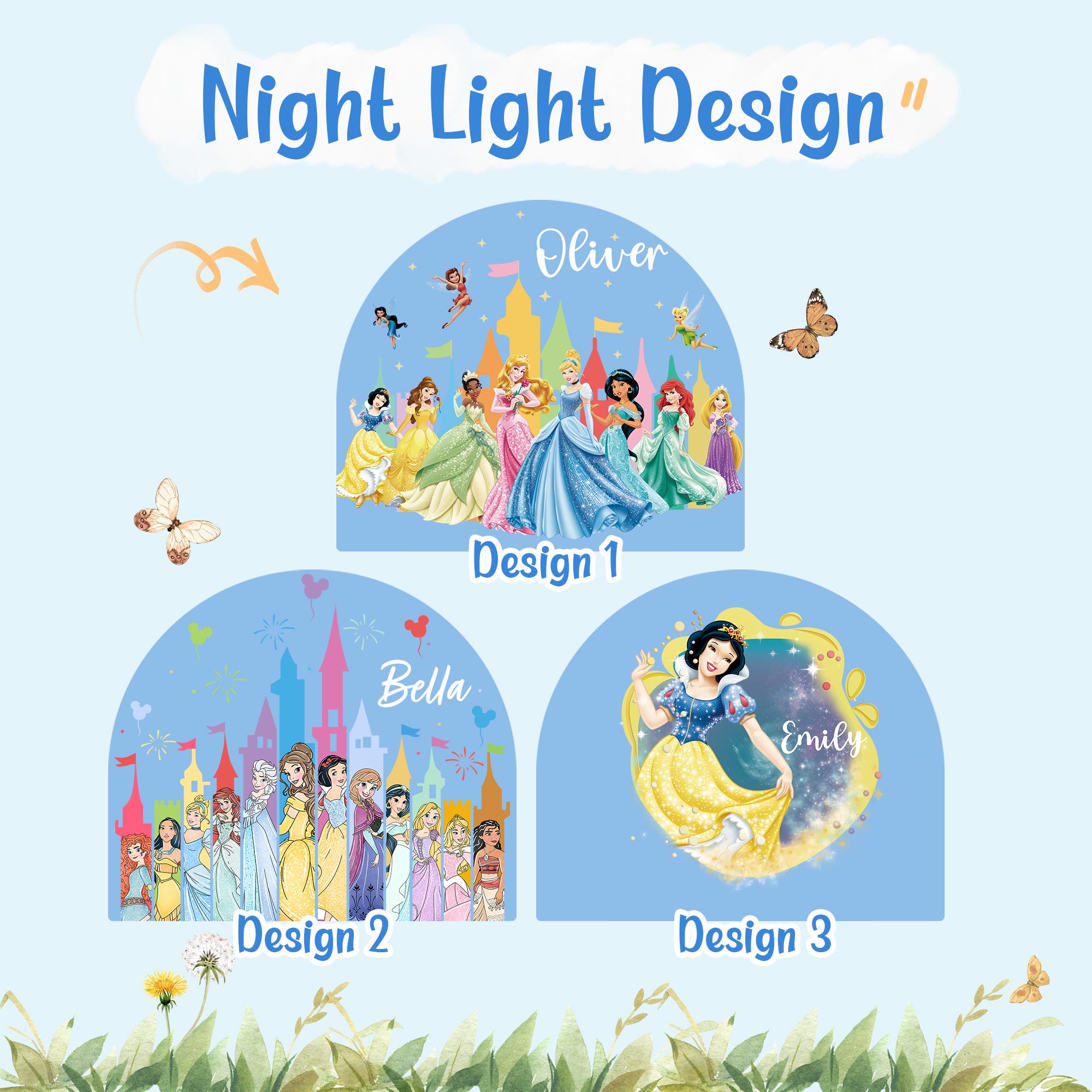 Custom Princess Castle Night Light – Personalized Name Acrylic LED Lamp ...