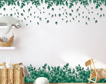 Greenery Jungle Leaves Wall Decal - BR040