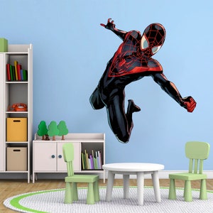 Spider-Man Wall Flip Jumping Wall Decal Boy's Bedroom Decor BR255 image 3