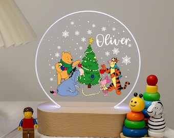 くまのプーさんと仲間たち クリスマス LED ナイトライト