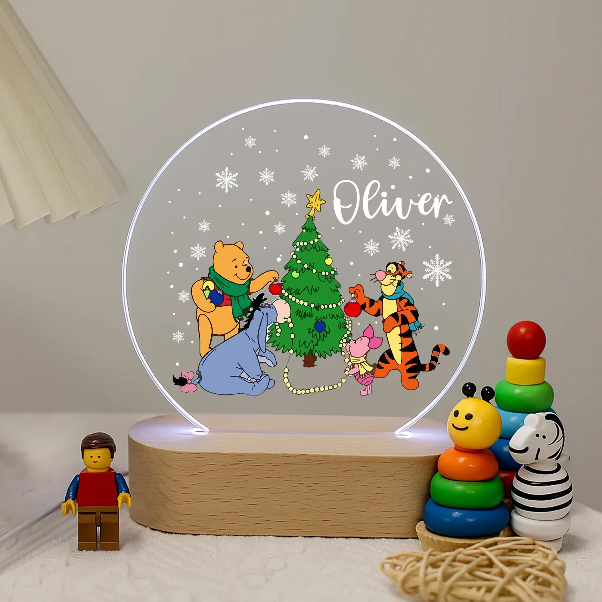 レトロ　くまのプーさん　クリスマスライト くまのプーさんと仲間たち クリスマス LED ナイトライト