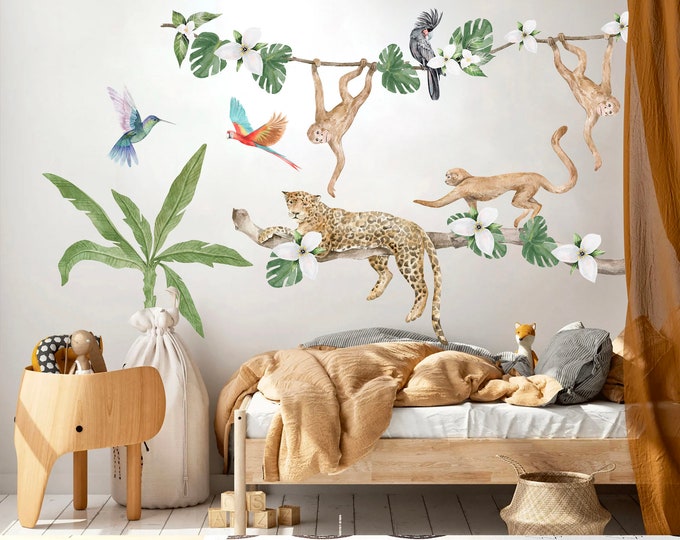 Easy to Apply African Tree Wall Decal CMD VERSION, Wall Stickers