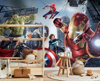 Confezione Da 7 Body Marvel Avengers Per Neonato - 3-6 Mesi - Black Panther, Hulk, Iron Man, Cap, Thor, Spiderman
