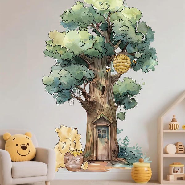Winnie Puuh Wandtattoo Kinderzimmer Dekor Baby Zimmer Sticker-WK007