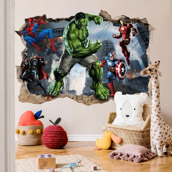 Superhero wall decals discount