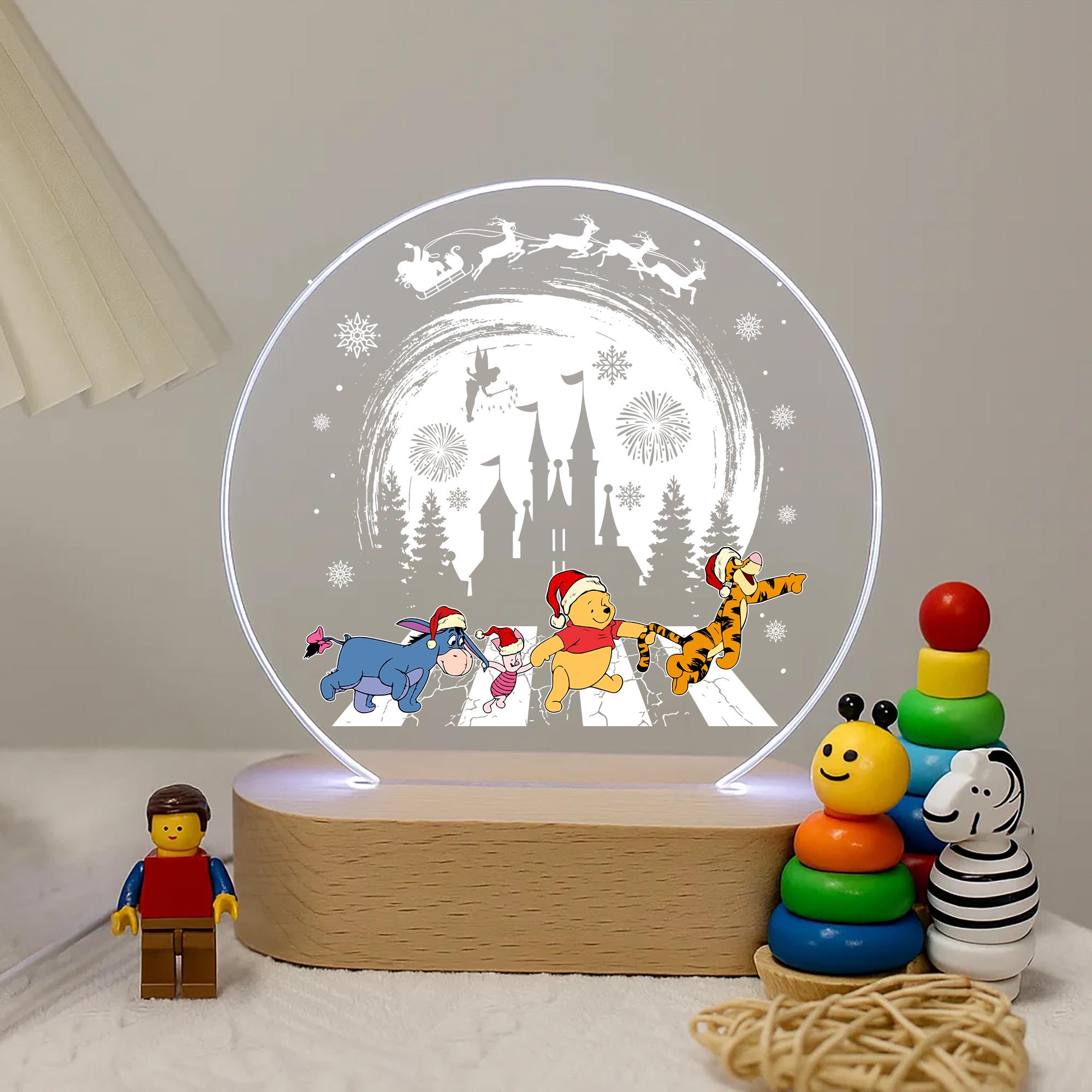 ピンクのクリスマスプリンセスポラロイドLEDナイトライト 