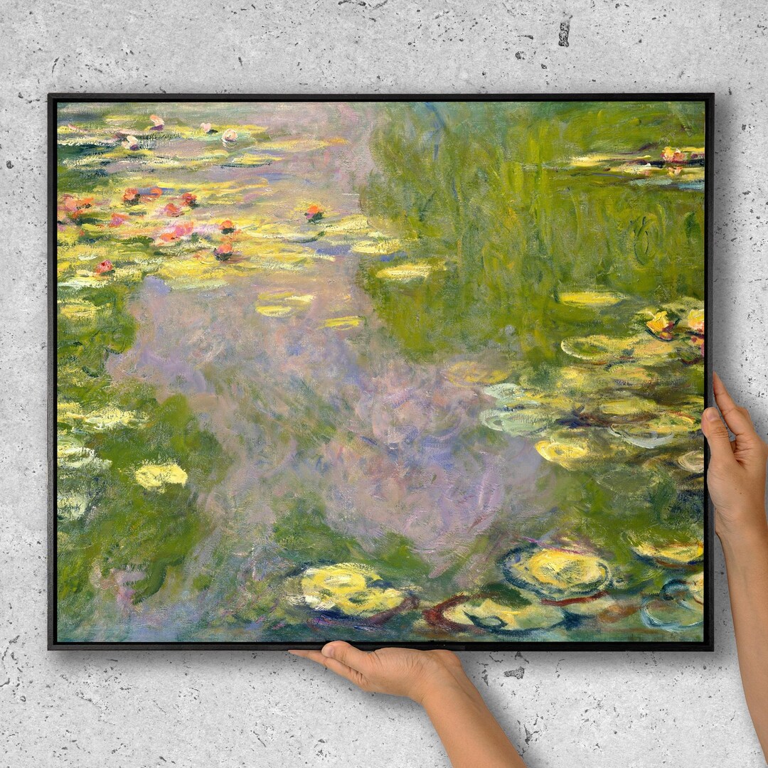 Claude Monet Water Lilies Canvas, Classic Art Wall Decor-ab463 - Etsy ...