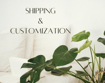 Additional Fee for Personalization and Shipping Costs