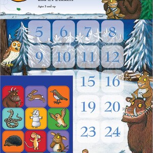 The Gruffalo Child Countdown to Christmas Advent Reward Chart