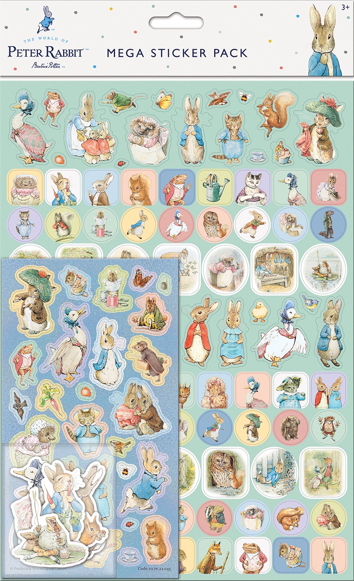 Peter Rabbit Mega Sticker Pack, A4 Reusable Stickers - Etsy