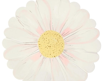 Daisy Shaped Party Plates (8 Pack)