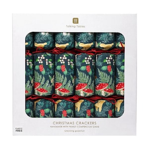 Midnight Forest Woodland Luxury Eco Friendly Christmas Crackers (6 Pack)