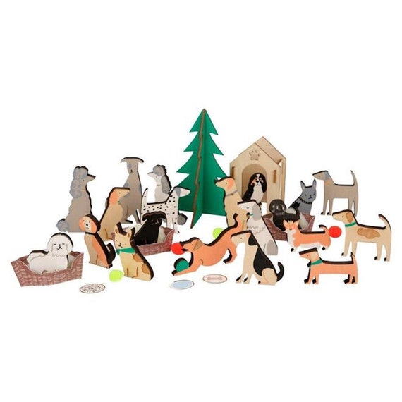CHRISTMAS Luxury Wooden Dog Advent Calendar Suitcase Etsy