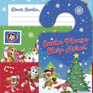 Paquete de carta navideña a Papá Noel de PAW PATROL