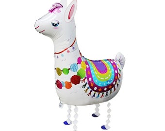 WHITE Alpaca/LLama Walking Balloon