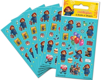 Paddingtons äventyr Festklistermärken Loot Bag Fillers (6 ark)