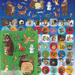 GRUFFALO CHILD CHRISTMAS Mega Pack of Stickers, Loads of Different Stickers A4 Size