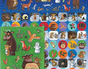 GRUFFALO CHILD CHRISTMAS Mega Pack of Stickers, Loads of Different Stickers A4 Size