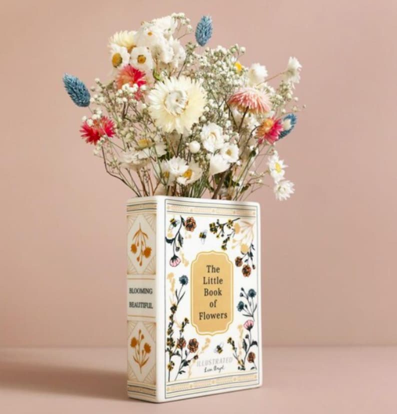 Ceramic Little Book of Flowers Vase