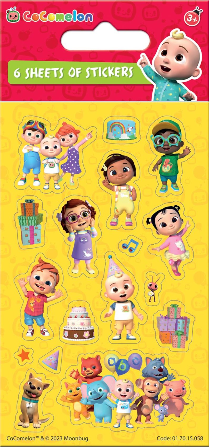 CoComelon Party Stickers Loot Bag Fillers (6 ark) bild 2
