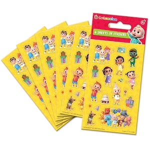 CoComelon Party Stickers Loot Bag Fillers (6 ark) bild 1