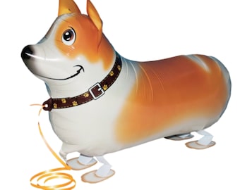 Palloncini Mylar A Forma Di Zampa Di Cane E Osso - Bianchi E Blu Per Feste